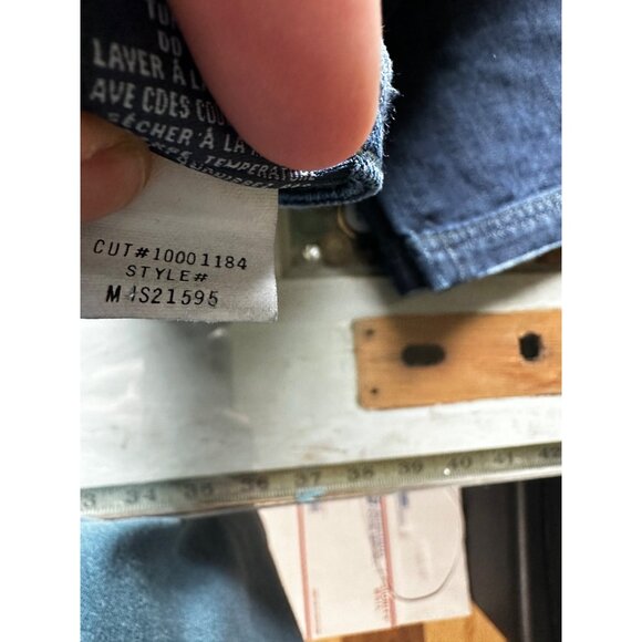 Antik Jeans Size 38 Denim Straight Leg Jeans Mid Rise Embellished Pockets Mens - Picture 4 of 9